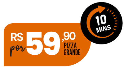 Valor promocional pizza do dia R$59,90
